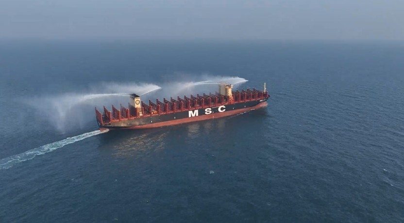 MSC takes delivery of new LNG-powered containership in China