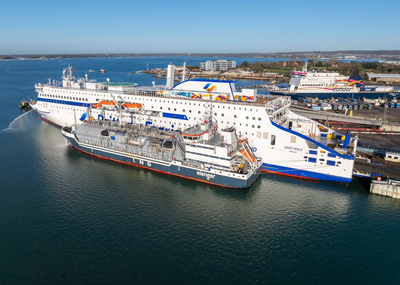 Brittany Ferries, Titan in Portsmouth LNG bunkering first