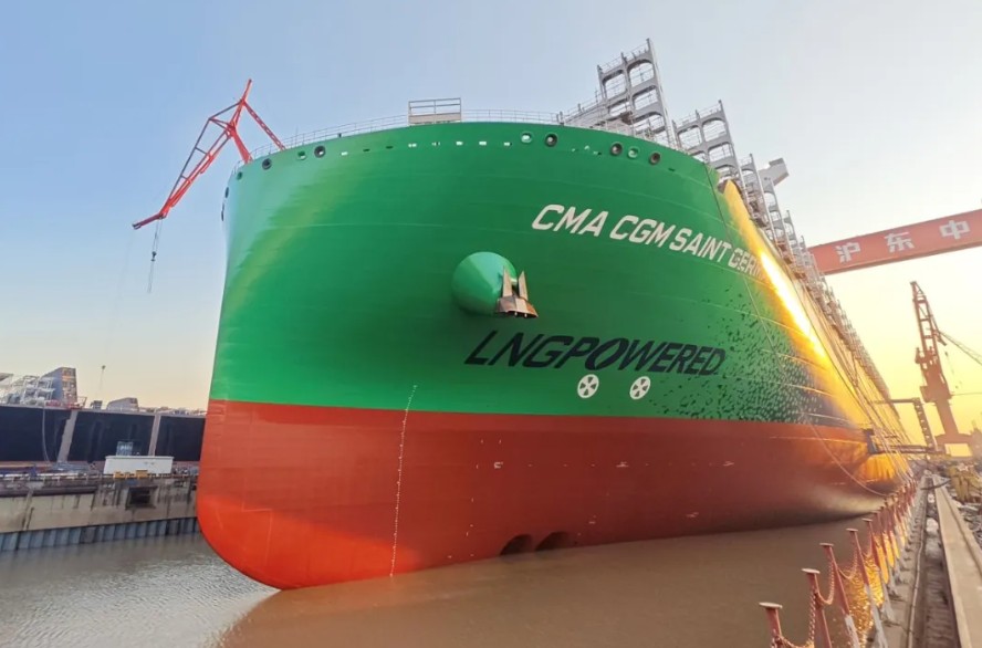 Hudong-Zhonghua floats out CMA CGM’s LNG-powered giant