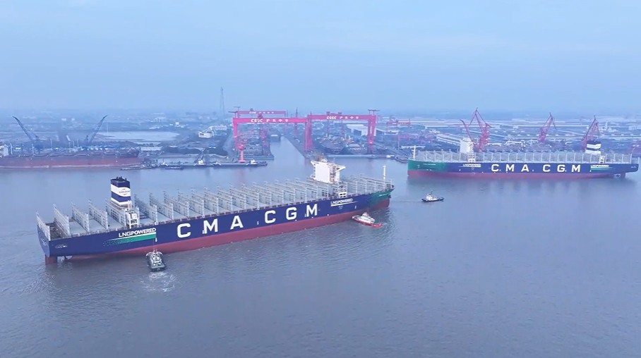 Hudong-Zhonghua floats out CMA CGM’s LNG-powered giant