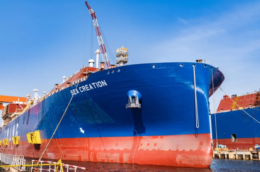 DSIC floats out third CMES LNG carrier