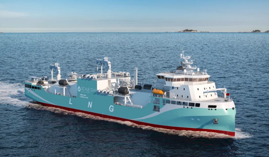 Keel Laid for Scale Gas LNG bunkering vessel in China