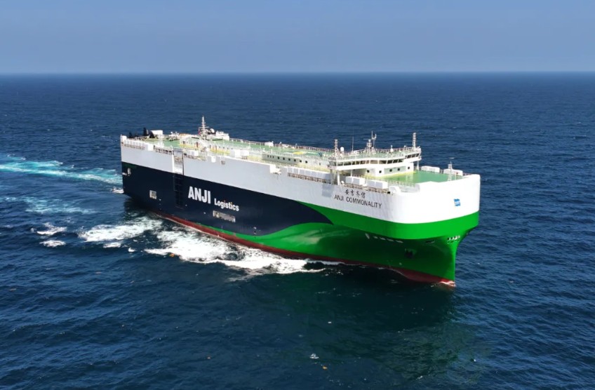 SAIC Anji takes delilivery of new LNG-powered PCTC