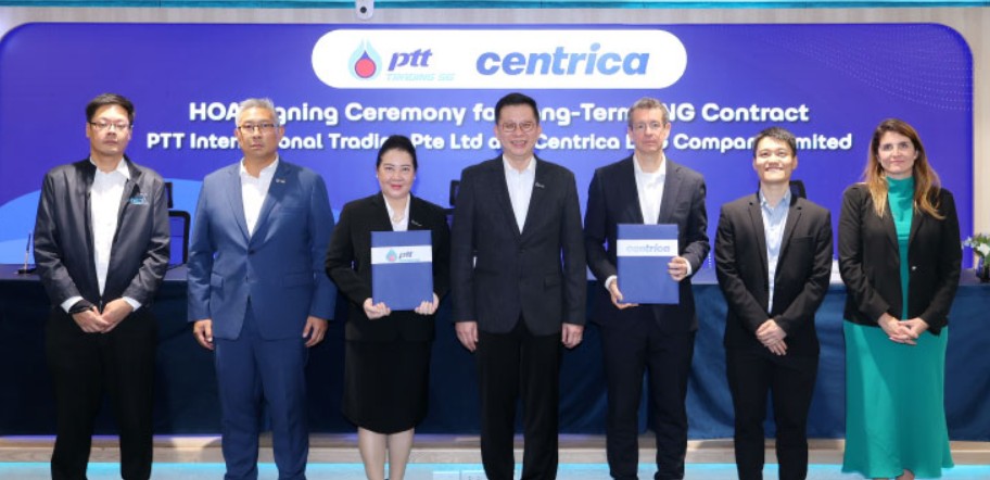 Thailand’s PTT to supply LNG to Centrica