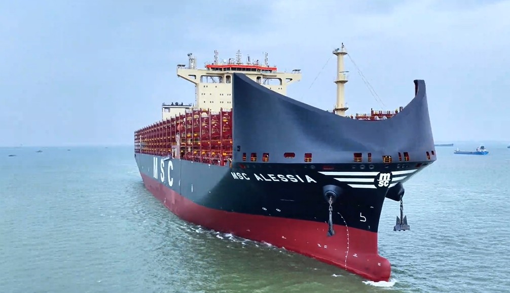 LNG-powered MSC Alessia delivered in China