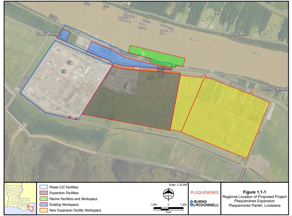 Venture Global adds more liquefaction blocks to Plaquemines LNG expansion plans