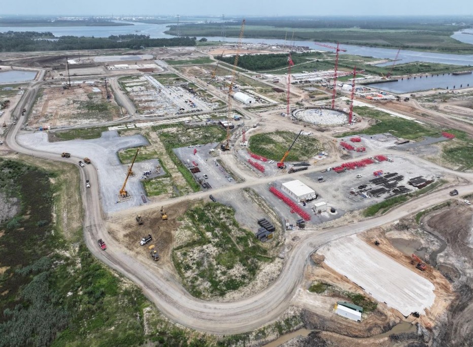 Work progresses on Woodside’s Louisiana LNG export plant