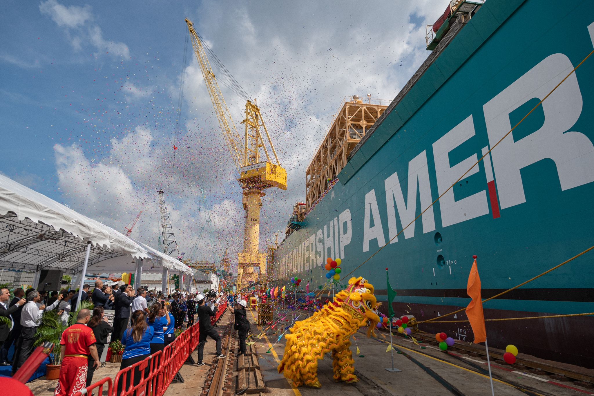 Karpowership's latest FSRU named in Singapore