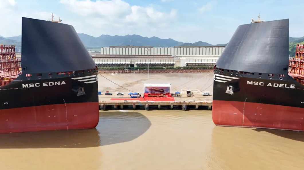 MSC's LNG-powered duo named in China