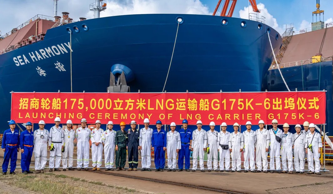 Another CMES LNG carrier launched in China