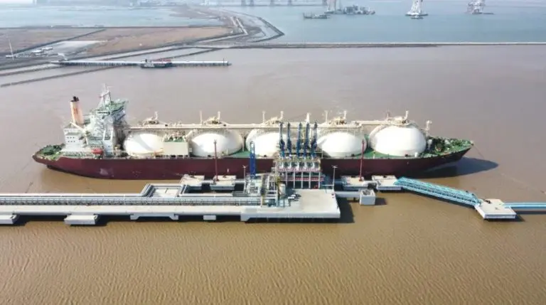 China’s LNG imports down in August