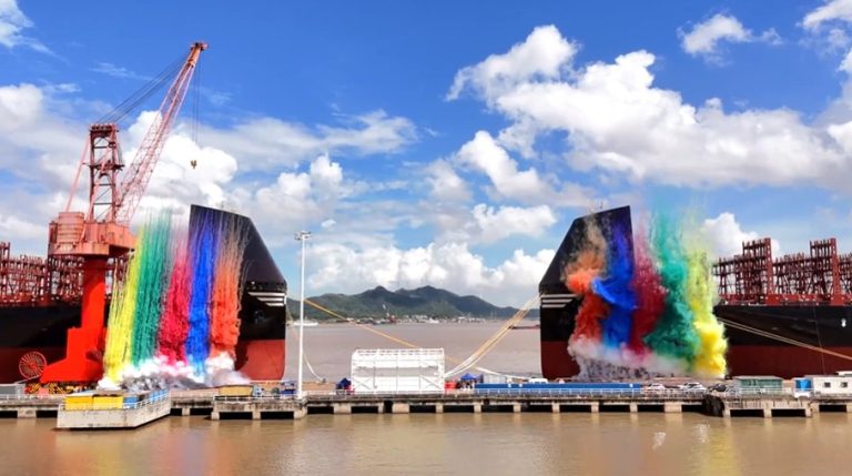 MSC’s LNG-fueled duo named in China