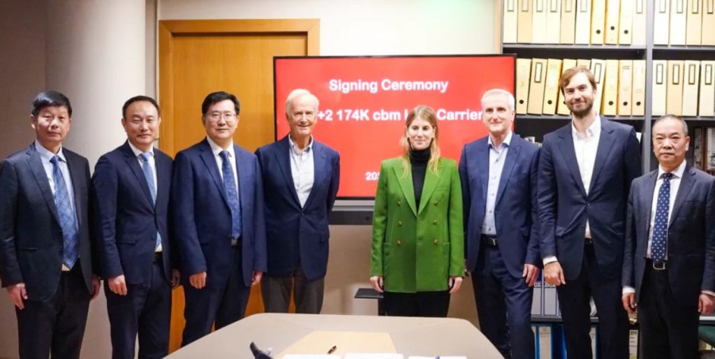TMS orders LNG carrier quartet in China