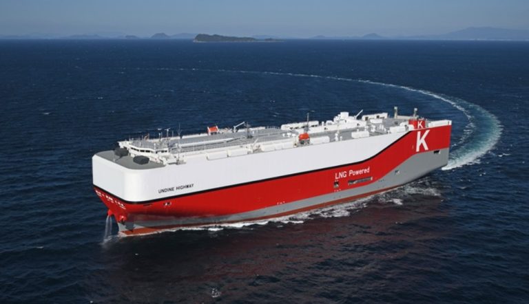 Another LNG-powered car carrier joins K Line’s fleet