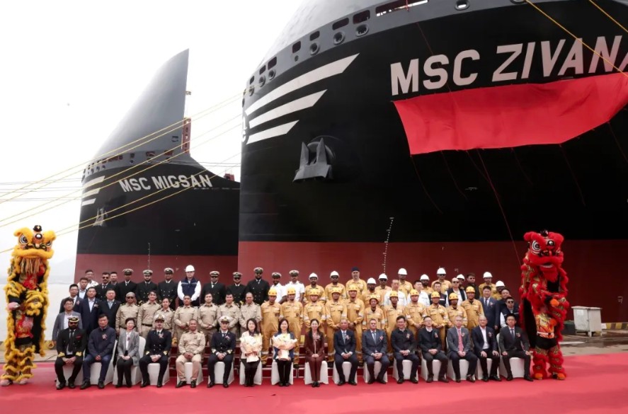 MSC's LNG-powered duo named in China