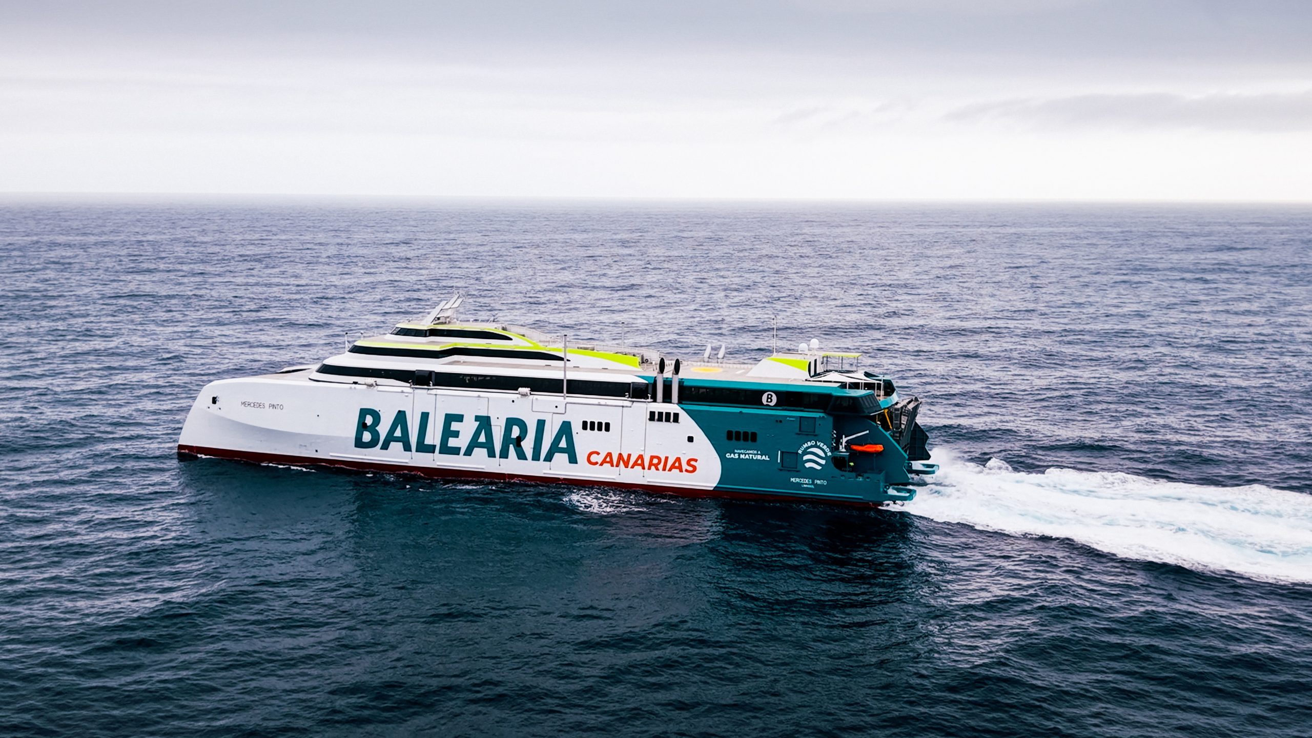 Balearia’s third LNG-powered fast ferry kicks off gas trials