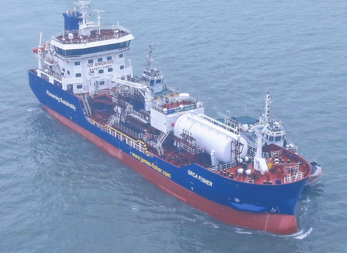 James Fisher takes delivery of LNG-powered tanker in China