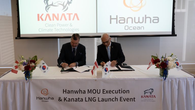 Hanwha Ocean inks MoU with Kanata for Canadian FLNG project