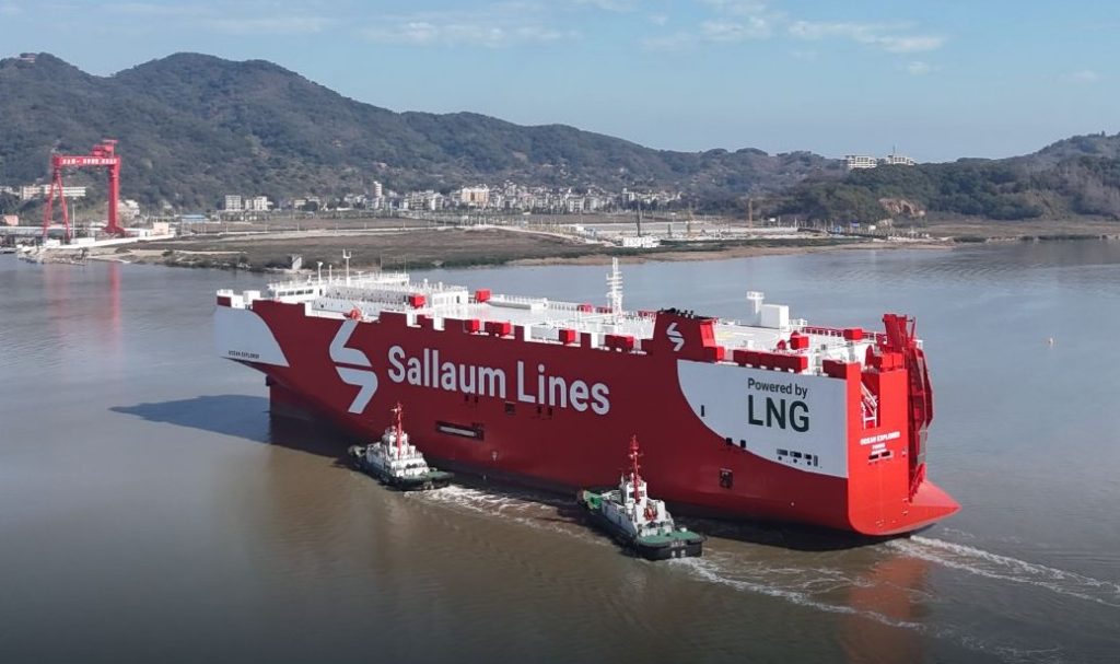 Sallaum Lines books more LNG-powered PCTCs in China
