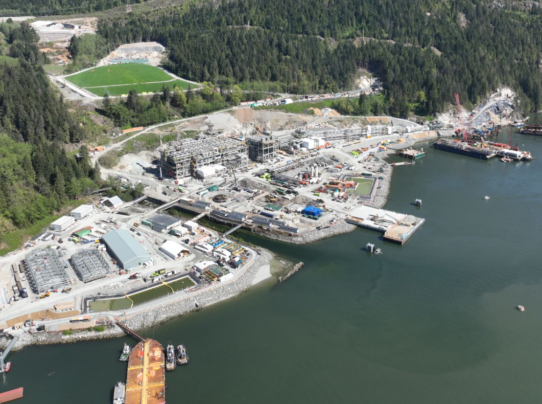 Construction progresses on Woodfibre LNG terminal