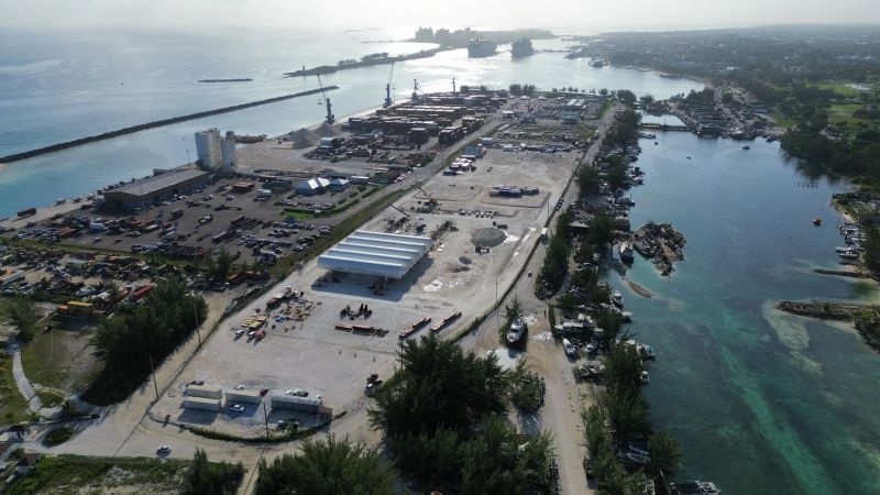 Construction progresses on small-scale LNG terminal in Bahamas
