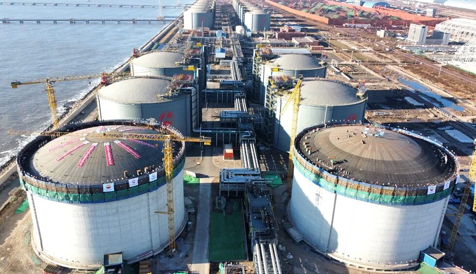 Second phase of Tangshan LNG terminal 80 percent complete